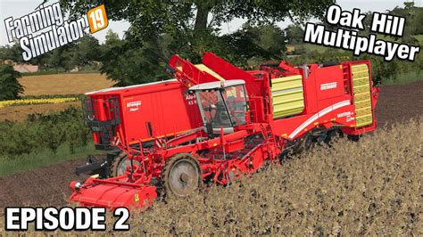 Working As A Team Multiplayer Fs19 Oak Hill With Daggerwin Ep 2 Youtube