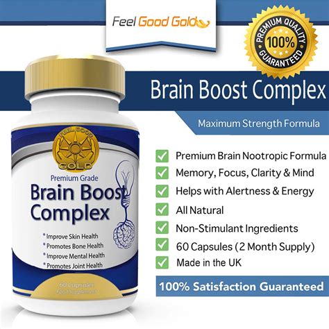 Brain Boost Nootropics Max Strength Complex Of Vitamins For Memory