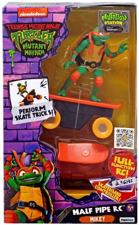 Teenage Mutant Ninja Turtles Mutant Mayhem Half Pipe Rc Mikey Funrise Toywiz