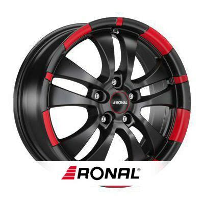 Jantes Alu Ronal R59 Noir Rouge N909 CentralePneus Fr