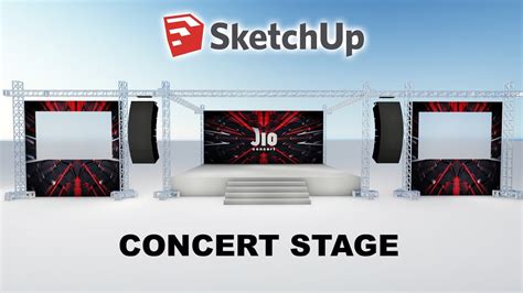 Tutorial Sketchup Desain Rigging Stage Secara Mudah And Cepat Youtube