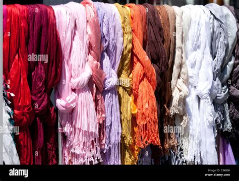 colored cloth  store stock photo alamy