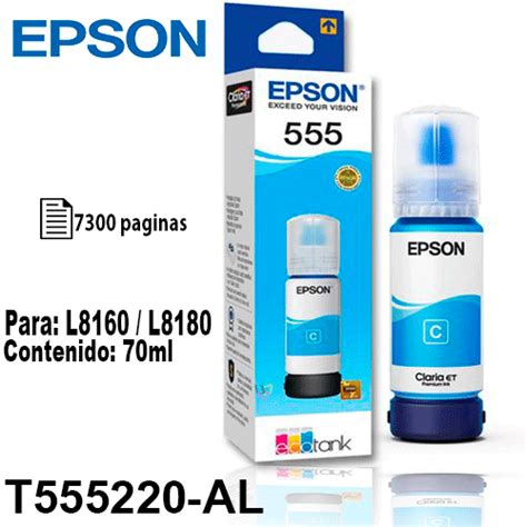 Botella Epson T Al Cyan P L L