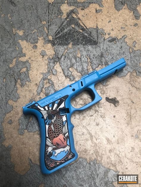 Custom Geisha Themed Glock 17 Frame By Abelardo Roman Cerakote