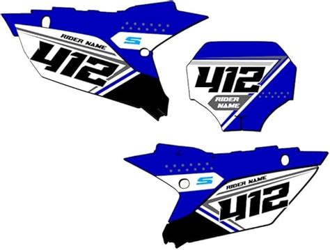 Yz F Stroke Sg Custom Mx Number Plates Senge Graphics