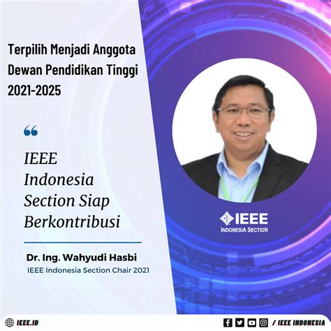 Dipercaya Jadi Anggota Dewan Pendidikan Tinggi 2021 2025 IEEE