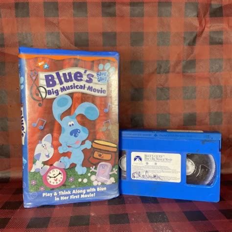 Blues Clues Blues Big Musical Movie Vhs Nick Jr Clamshell Case