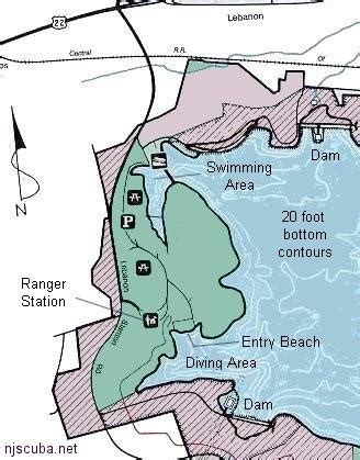 Round Valley Recreation Area - Round Valley Reservoir Map (NJScuba)