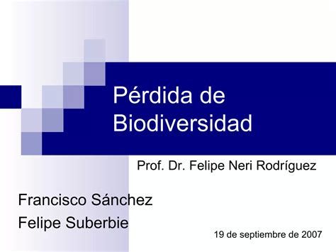 Biodiversidad Ppt