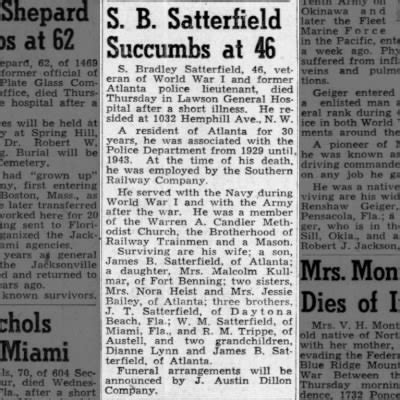 Obituary For S Bradley Satterfield Aged 46 Newspapers