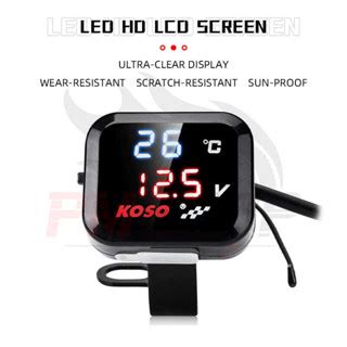 24 Oras Pagpapadala KOSO 3 Sa 1 Digital LED Voltmeter Outdoor