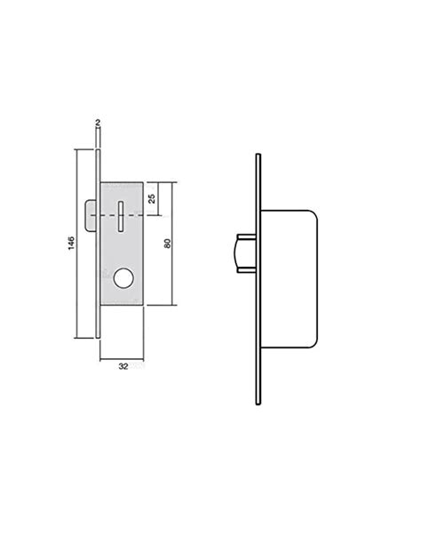 Cerradura Para Perfiles Met Licos Solo Rodillo Ai Inox Tesa