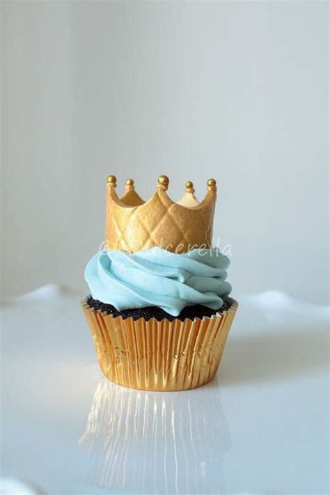 Blue And Gold Crown Cupcakes Artofit