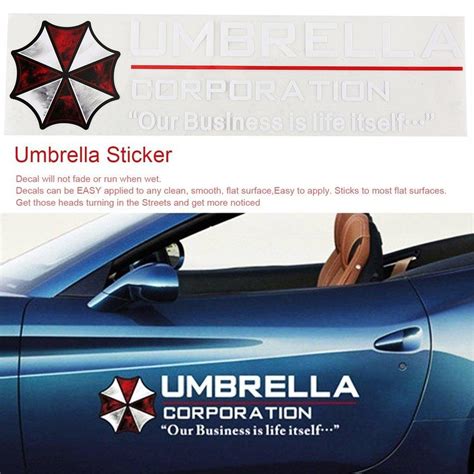 Buy ICOCO Louis XIV Car Stickers Resident Evil Umbrella Corporation