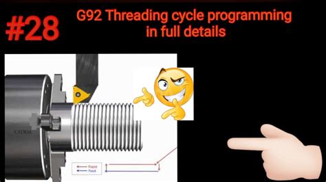 G92 Threading Cycle G92 Threading Cycle Programing In Full Details