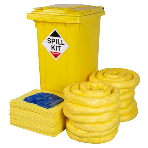 240 Liter HAZ MAT Chemical Spill Kit In Trolley GlobalEngineering EG