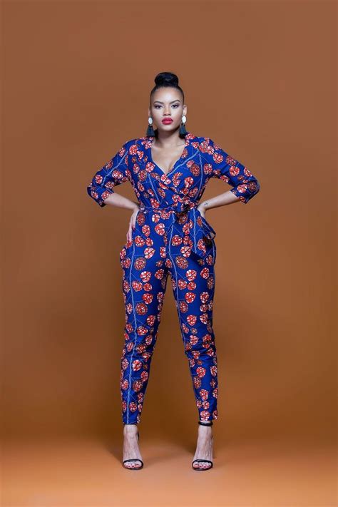 African Print Connie Jumpsuit Grass Fields Bold Daring And Colourful