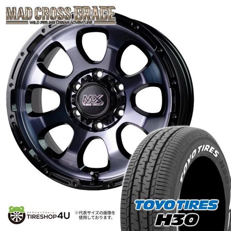 HOT STUFFホットスタッフ タイヤホイール 本セット MAD CROSS GRACE x J BKC BK TOYO H R