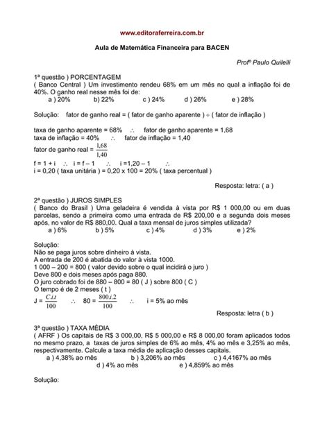 Matematica Financeira Pdf