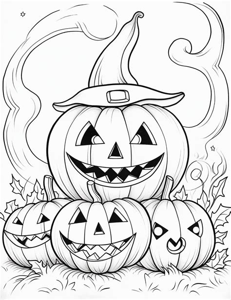 Jack O Lantern Color Sheets Free And Printable