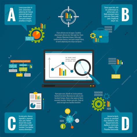 Data Analytics Infographic Set With Diagrams Charts And Comments Flat Vector Illustration Data