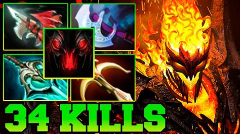 34 Kills SF Dota 2 Shadow Fiend Dota 2 Rampage Carry Meta Best Pro