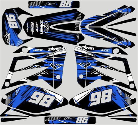 Kit Deco Sherco Hrd Linea Blu Kitdeco Moto Fr