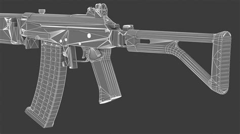 3d Model Vektor R4 Low Poly Realistic Vr Ar Low Poly Cgtrader