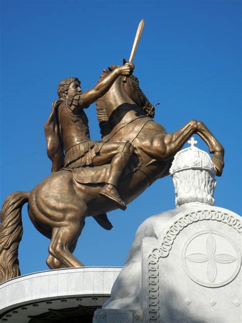 Alexander the Great Statue in Skopje Macedonia