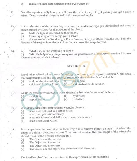 Cbse Science Sample Papers For Class 10 Sa2