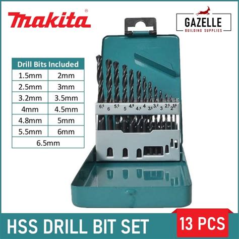 Makita Hss R Drill Bit Set 13 Pcs D 54075 Lazada Ph