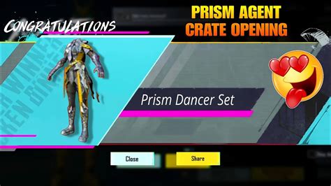 Prism Agent Crate Opening Bgmi New Crate Opening Bgmi Create