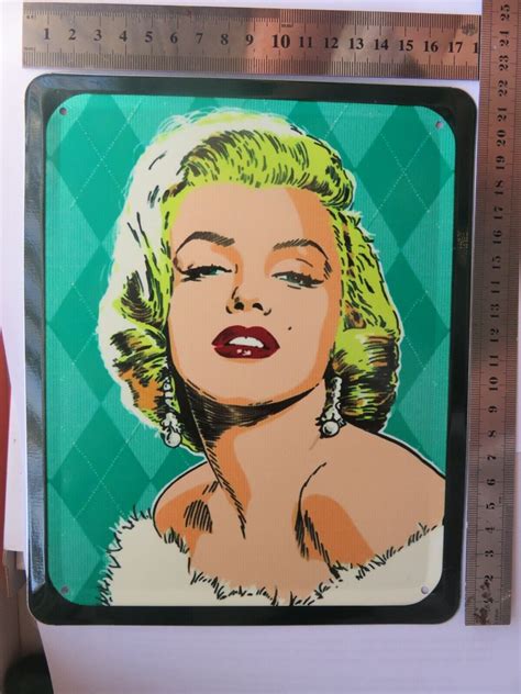 Metal Plate Sex Symbol Of World Cinema Marilyn Monroe Ebay