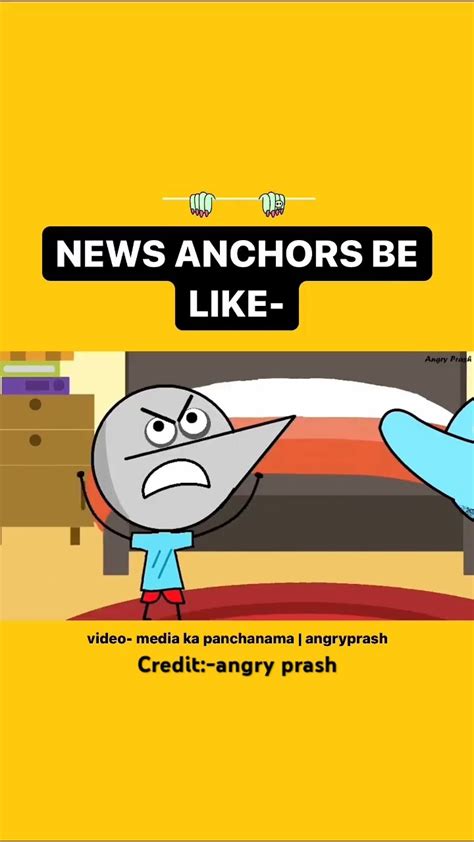 News Anchor Roast Angry Prash Angryprash Roast Newsanchor