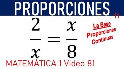 Proporcionesproporciones Continuas Youtube