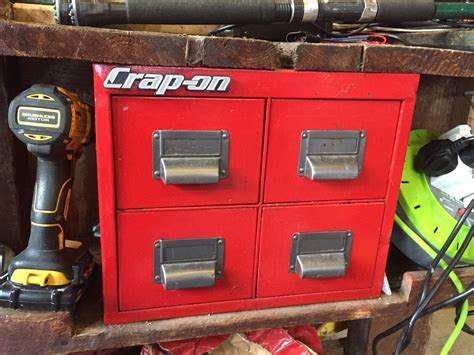 Novelty Joke ‘crap On Toolbox Badge Tool Box Chest Logo Emblem For