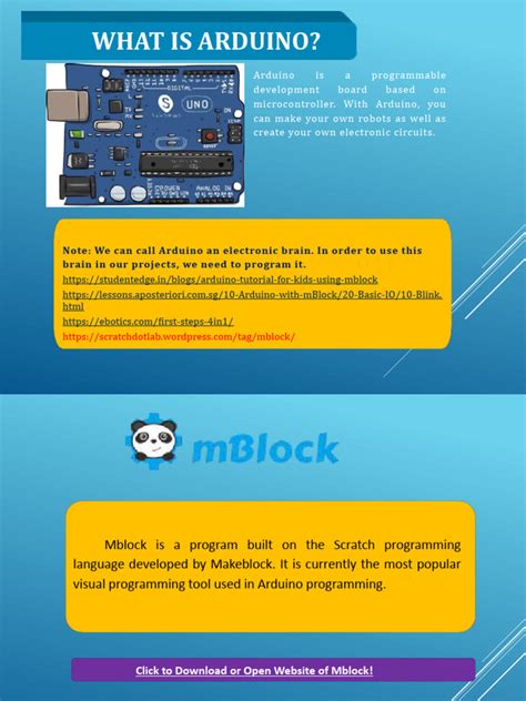 Coding Arduino With MBlock | PDF