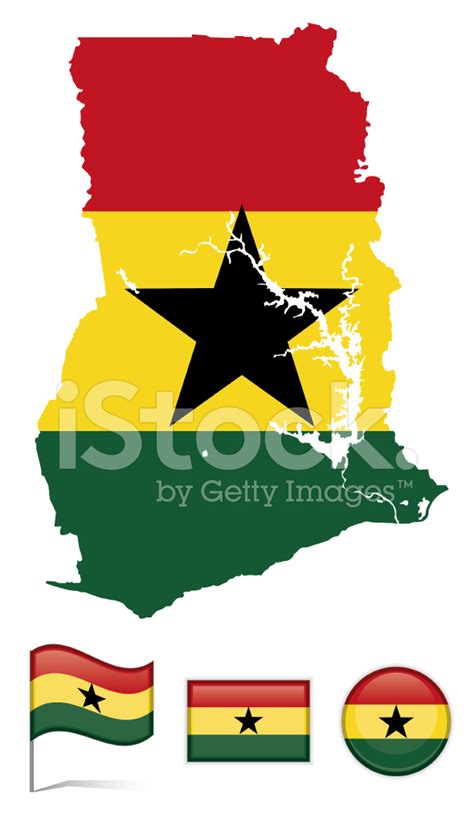 Ghana Map & Flag Stock Photo | Royalty-Free | FreeImages