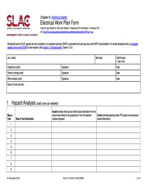 Fillable Online Group Slac Stanford Electrical Equipment Inspection