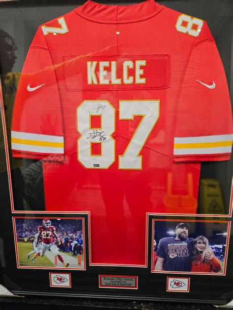 Travis Kelce and Taylor Swift donate signed Kansas City Chiefs jersey ...