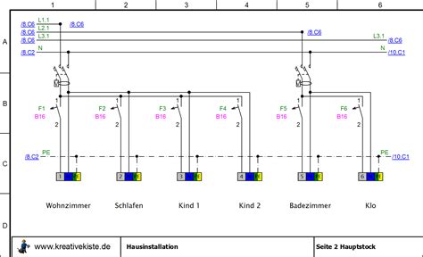 Stromlaufplan Hausinstallation Beispiel