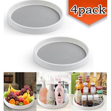 Lazy Susan Turntable Organizer For Cabinet Kitchen Table Non Skid