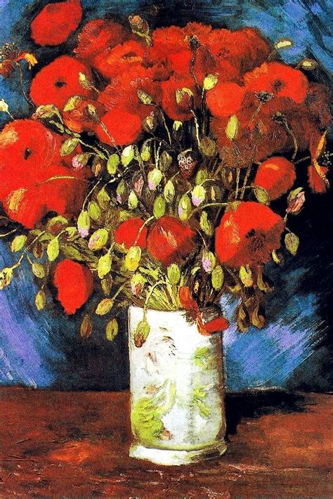 Avoi Vincent Van Gogh Poppies Post Impressionist Painter Artist