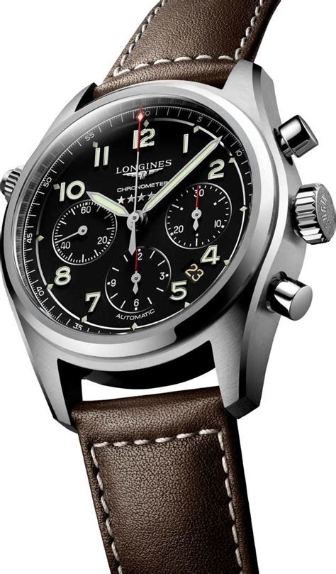 Longines Spirit Automatic Chronograph Leather Strap Watch, 42mm | Nordstrom | Watches for men ...