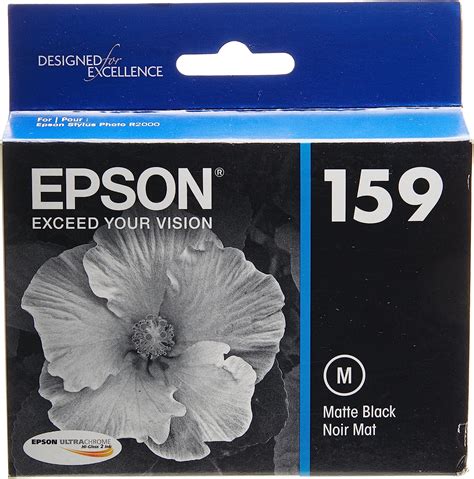 Epson T159820 Ultrachrome Hi Gloss 2 Matte Black Ink Cartridge Stylus