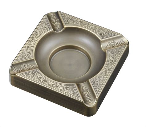 Visol Heavyweight Antique Brass Cigar Ashtray