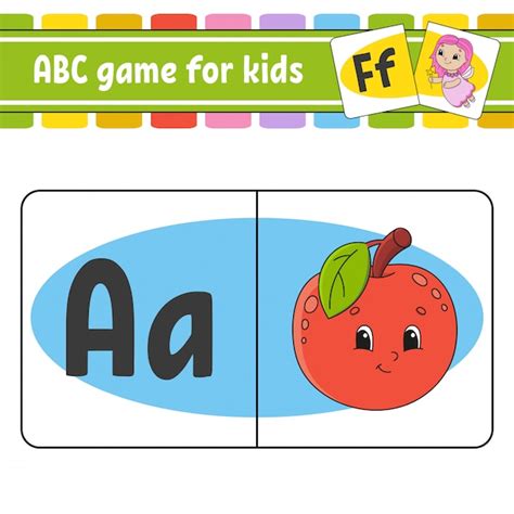 Cartes Flash Abc Alphabet Pour Les Enfants Apprentissage Des Lettres