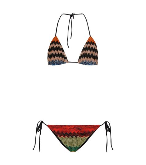 Zig Zag Knit Bikini In Multicoloured Missoni Mare Mytheresa