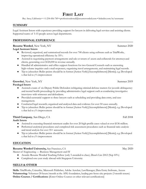 9 Lawyer Resume Examples For 2025 Resume Worded