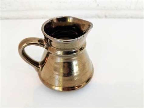 Vintage Prinknash Abbey Pottery Creamer Bronze Color - Etsy